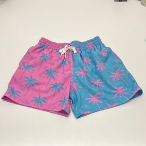 Chubbies Pink and Teal Swim Shorts